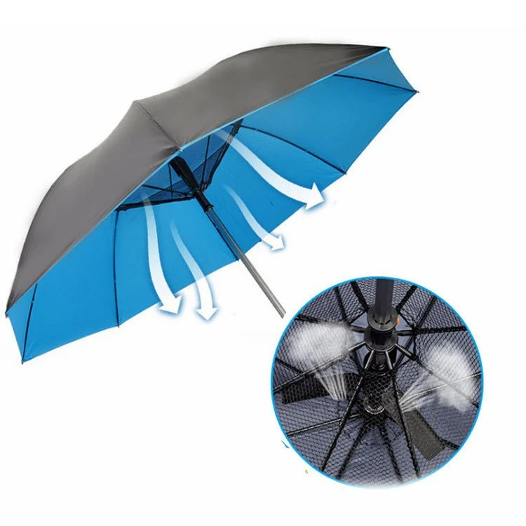 Fan Umbrella – Portable Electric Cooling Umbrella with Built-In Fan for Outdoor Sun Protection