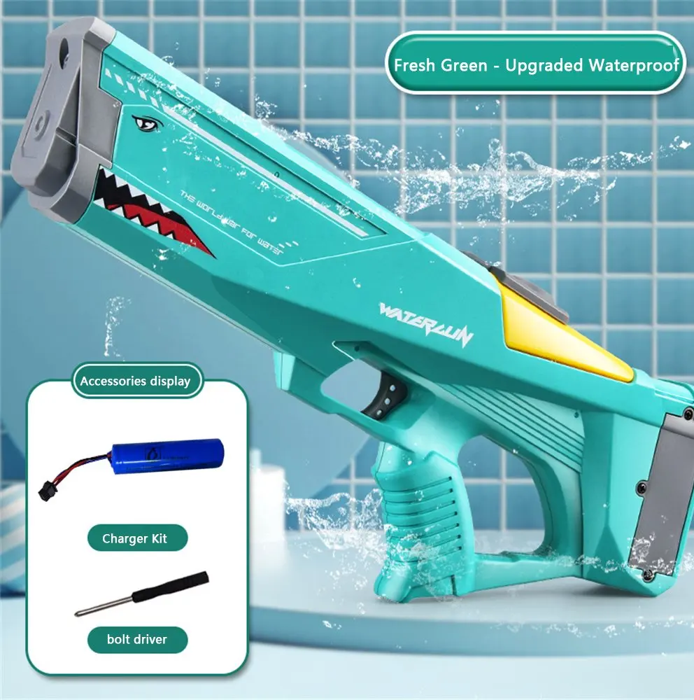 Electric Water Gun for Kids & Adults – Rechargeable High-Pressure Water Blaster Toy