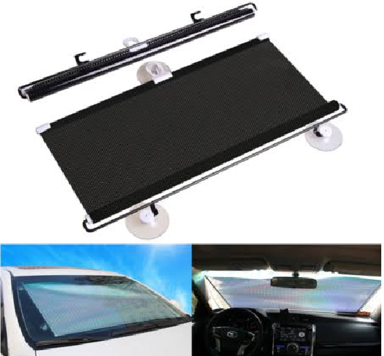 Retractable Car Window Sun Shades – 2 Piece Set