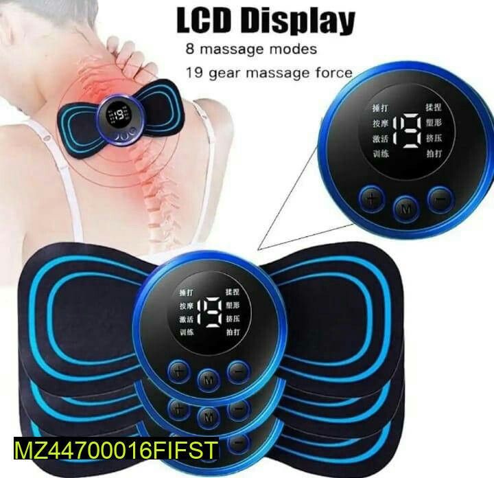 Rechargeable Electric Neck & Shoulder Massager – Smart EMS Muscle Relaxation Pad