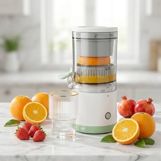 Portable Citrus Squeezer & Presser – Manual Lemon & Orange Juicer