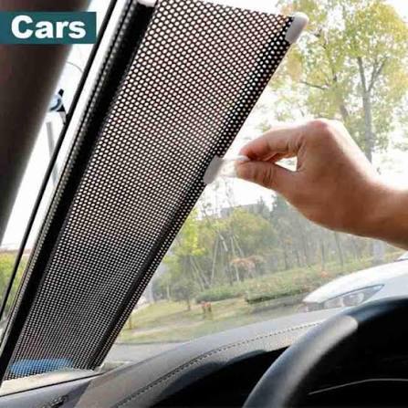 Retractable Car Window Sun Shades – 2 Piece Set